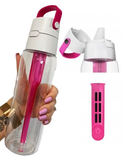 Butelka filtrująca do wody Dafi Solid 0,7l +1 filtr z TRITANU flamingowa