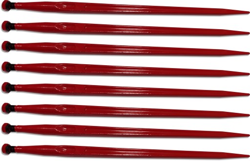 8x ZĄB ŁADOWACZA PROSTY 810 mm CHWYTAKA KROKODYLA