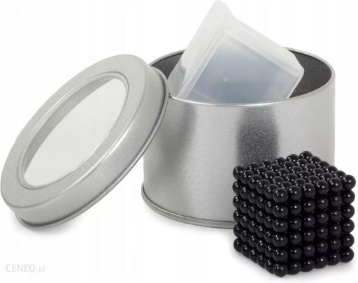 mega Kulki Magnetyczne DUŻE NEOCUBE 5mm 216szt PAKOWANE w 2 x BOX CZARNE