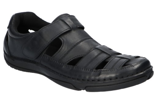 AMERICAN CLUB CY107 SANDAŁY SKÓRZANE PEŁNE, BUTY MĘSKIE ZE SKÓRY BK 43
