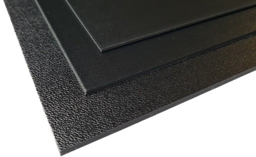 2mm ABS 100x100cm czarny płyta czarna molet piasek tworzywo 1000x1000 1mx1m
