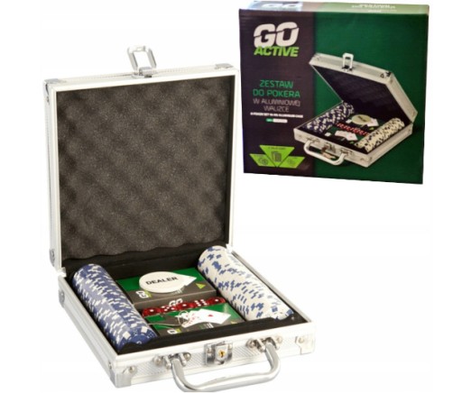 GOACTIVE ZESTAW DO POKERA W WALIZCE POKER GRA