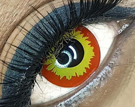Soczewka Colourvue Crazy Wild Fire -0,00