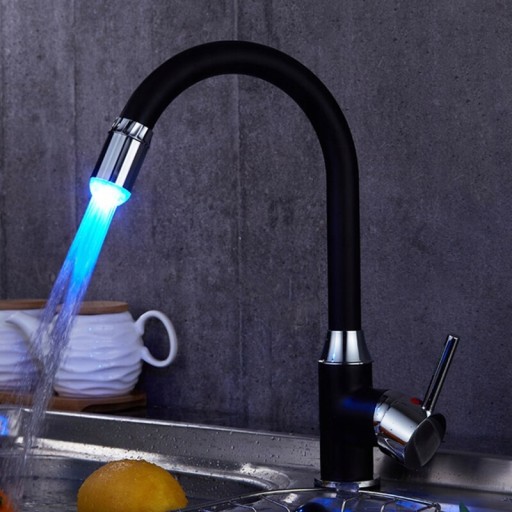 LED Temperature Sensitive 3 Colors Light-up Faucet