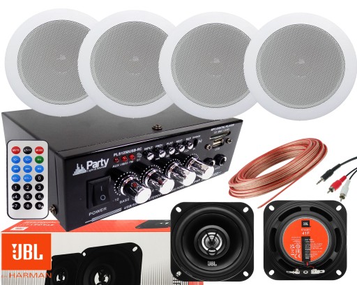 ZESTAW GŁOŚNIKÓW SUFITOWYCH JBL RADIO BLUETOOTH