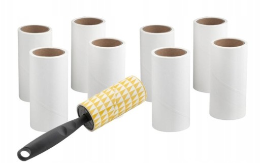 WAŁEK DO UBRAŃ ROLKA DO CZYSZCZENIA IKEA BASTIS + WKŁADY 8SZT