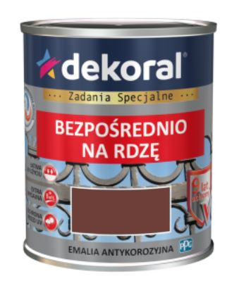 DEKORAL EMALIA ANTYKOROZYJNA mahoń połysk 0,65L