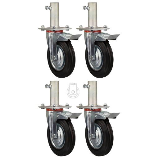 4x7stgu200/40 Koło fi 200 rusztowanie komplet 4 szt.