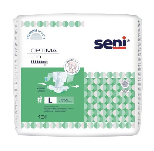 Pieluchomajtki Super Seni Optima Trio 10 SZT _L