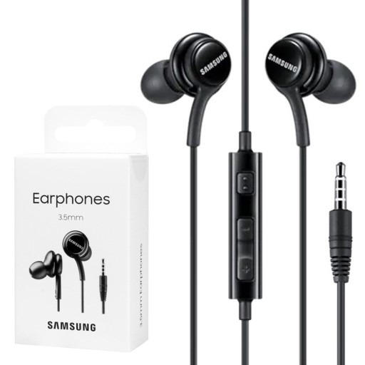 SAMSUNG EO-IA500BBEGWW - Słuchawki dokanałowe 3,5mm z pilotem i mikrofonem