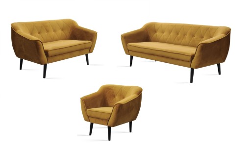 ZESTAW KOMPLET SKANDYNAWSKI SOFA 3+2+1 NOWOŚĆ