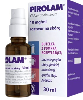 Pirolam płyn przeciwgrzybiczny na skórę 30 ml