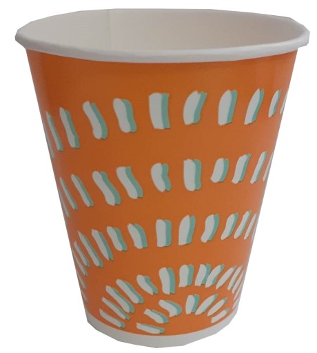 100 szt., Kubki do zimnych napojów, karton, 0,25 l, średnica 8,97 cm, 10 cm