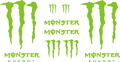 MONSTER PAZURY Naklejki Tuning 319 RÓŻNE KOLORY