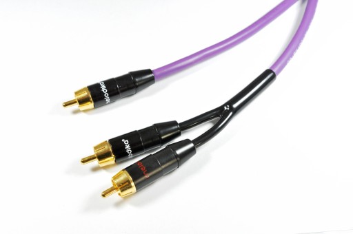 Melodika MDSWY10 Kabel do subwoofera typu Y (RCA-2xRCA) Purple - 1m