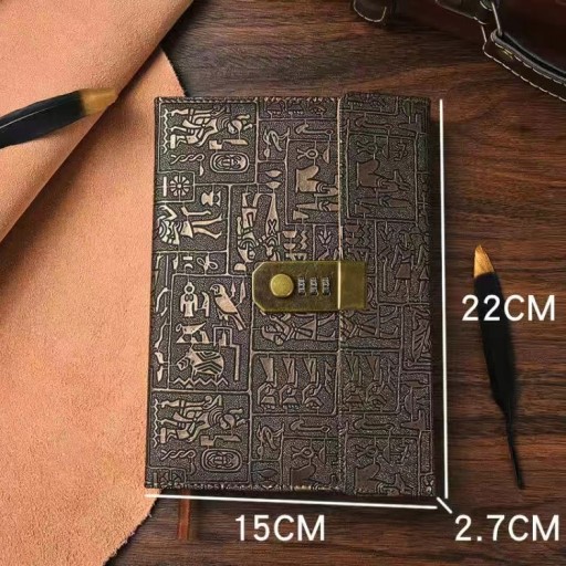 200 stron Code Lock Diary Book Notatnik Porządek obrad