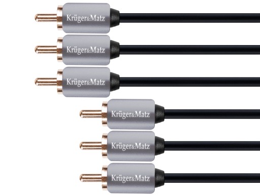 Krüger&Matz Kabel 3RCA-3RCA component 1.8m Kruger&Matz []