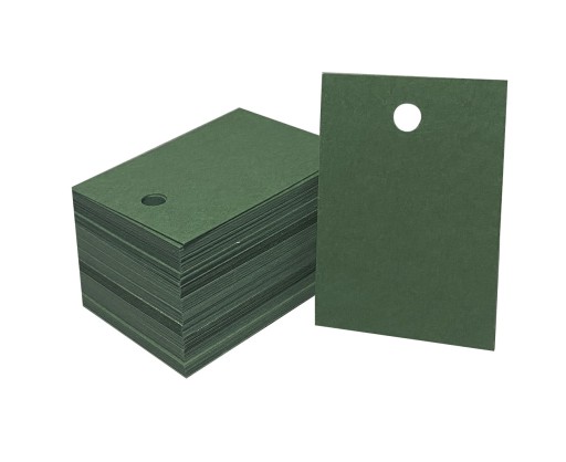 ZAWIESZKI ciemnozielony papier ozdobny 220g 6x4cm Zielone