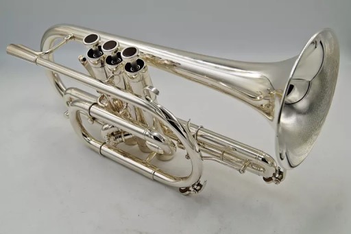 ADAMS CORNET CUSTOM SERIES CN-2 SILVER PLATE! STAN:FABRYKA