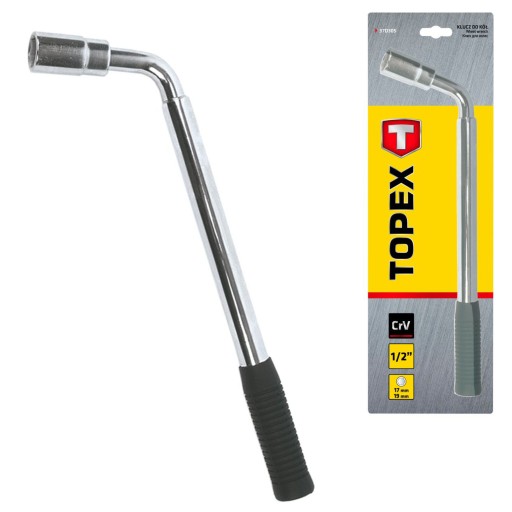 KLUCZ DO KÓŁ ROZCIĄGANY, 17 X 19 MM TOPEX 37D305