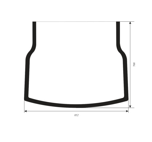 szyba przednia dolna JCB 8014, 8016, 8018, 8020 CTS 827/80347