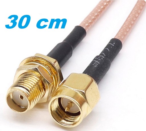 Cienki kabel RG-316 SMA SMA-F / SMA-M 30cm