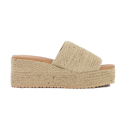 KLAPKI DAMSKIE wysoki koturn ESPADRYLE boho (40)