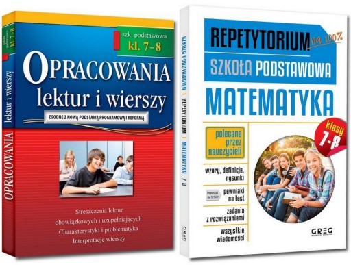 OPRACOWANIE LEKTUR 7-8 + REPETYTORIUM MATEMATYKA