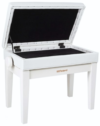 ROLAND RPB-400 BIAŁA ŁAWA DO PIANINA ZE SCHOWKIEM