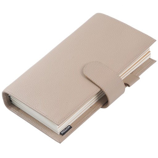 Pebbled Taupe style Moterm Companion Travel Journa