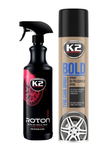 K2 ROTON PŁYN DO MYCIA FELG BOLD CZERNIDŁO DO OPON