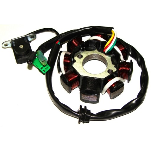STATOR ISKROWNIK SKUTER 4T GY6 125/150 8 CEWEK