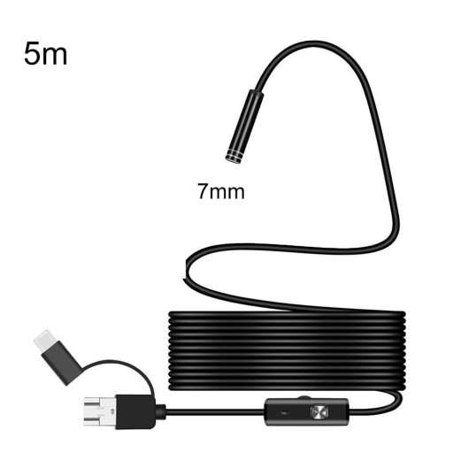 Boroskop inspekcyjny endoskopu 3 w 1 typu C Kamera HD z obiektywem 5,5 / 7 / 8 mm IP68