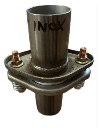 Flansza reperaturka łacznik kryza łączenie ze sprężynami INOX fi 55 mm