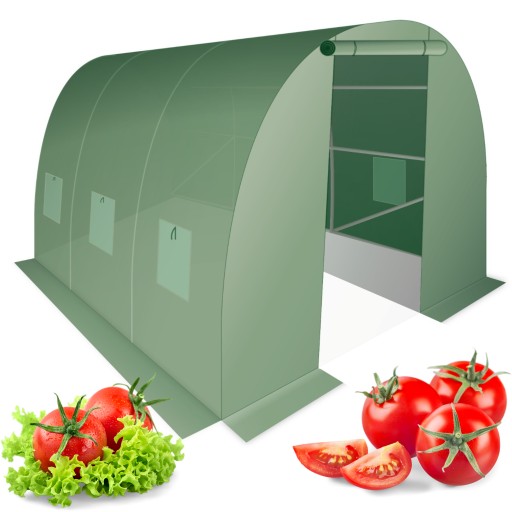 TUNEL FOLIOWY 3x2x2m 6m2 TUNEL OGRODOWY SZKLARNIA NAMIOT NA WARZYWA FOLIAK
