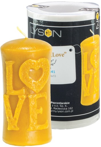 FORMA SYLIKONOWA świeca LOVE FS441