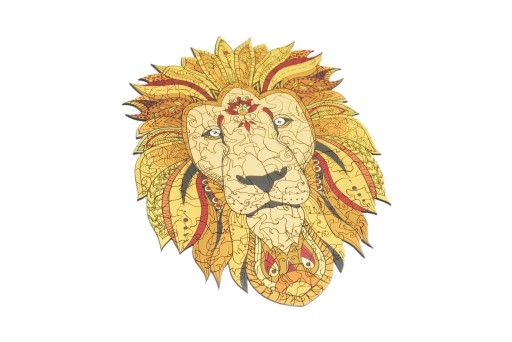 Puzzle Drewniane Premium EKO Układanka Lew A3