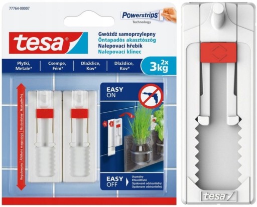 Gwóźdź samoprzylepny regulowany tesa płytki 2x 3kg