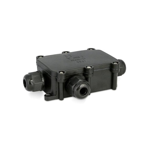 PUSZKA Z DŁAWIKAMI N/T IP68 80x52x31 CZARNA 63.3