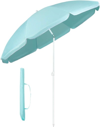 PARASOL PLAŻOWY BŁĘKITNY OGRODOWY SEKEY 160 CM