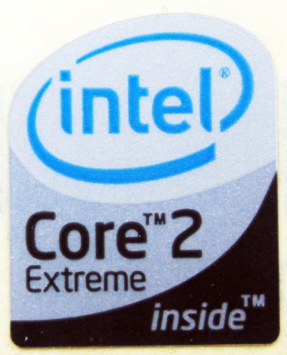 Naklejka INTEL 2 CORE EXTREME 16x20mm [317]