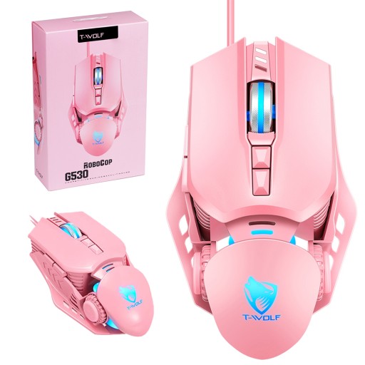 MYSZKA GAMINGOWA MYSZ DLA GRACZY LED RGB 6400DPI