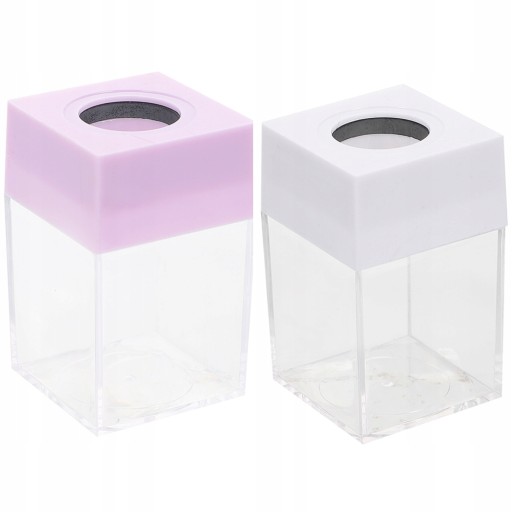 2PCS Magnetyczne klipsy papierowe Przezroczyste