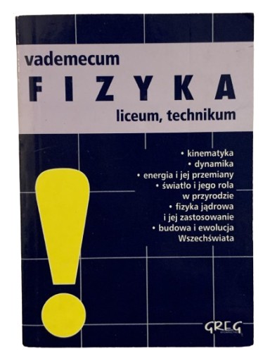 liceum MATURA fizyka MINI ściąga vademecum LO
