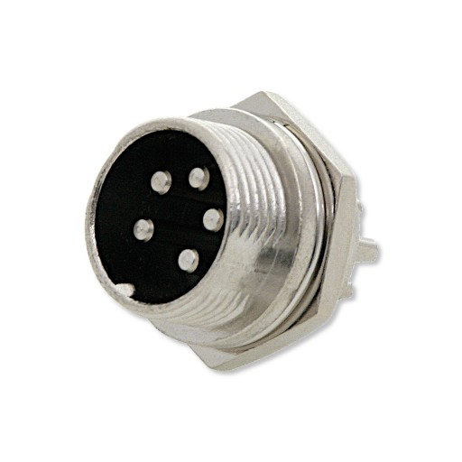 ZŁĄCZE GNIAZDO MIKROFONOWE CB RADIO 5 PIN OBUDOWA