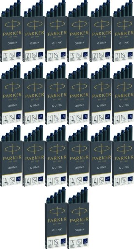 Naboje do piór PARKER standard granatowe 5 szt x20