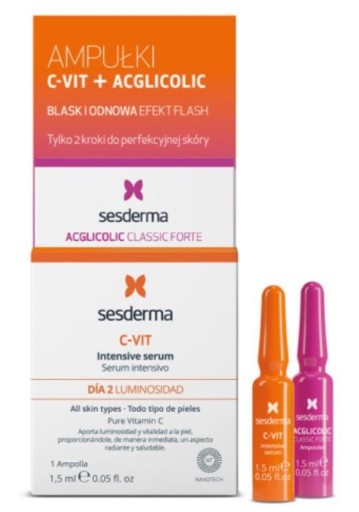 Sesderma C-Vit + Aglicolic ampułka 2 szt.x1,5 ml