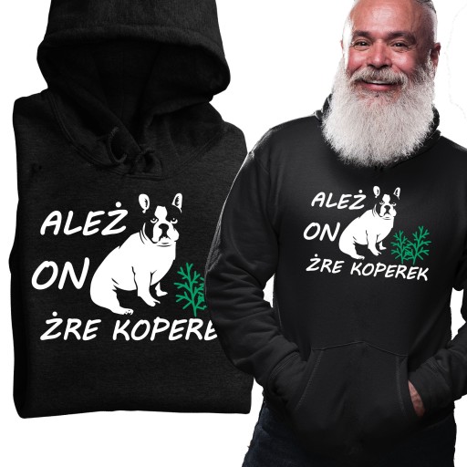 ŚMIESZNA BLUZA ALEŻ ON ŻRE KOPEREK MAKŁOWICZ