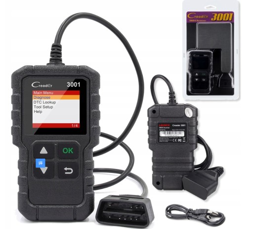 CR-3001 INTERFEJS SKANER BŁĘDÓW KASOWANIE OBD-2