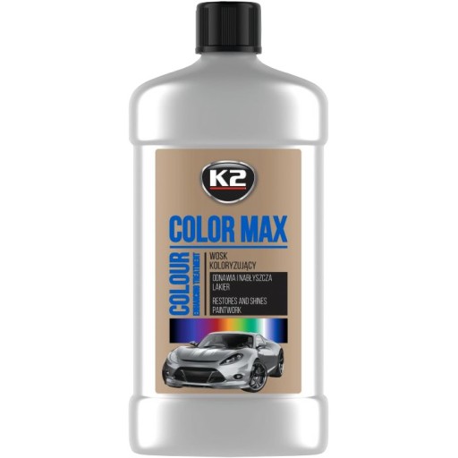 K2 COLOR MAX 500ML SREBRNY - WOSK KOLORYZUJĄCY